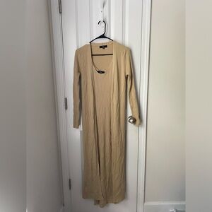 Lulus Sweater Dress with Matching Cardigan